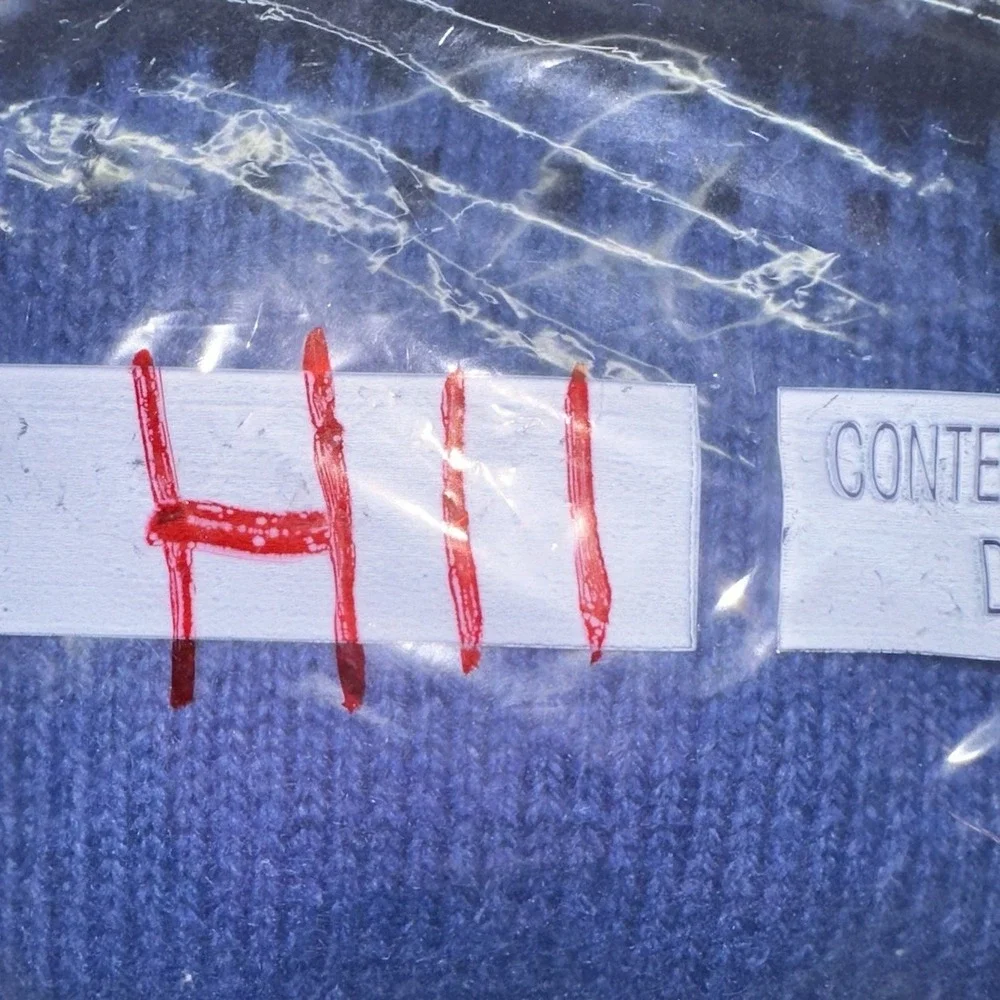 Vintage‎ 80's Specialty Collection Wool Blend Blue Nordic Isle Sweater Men's L